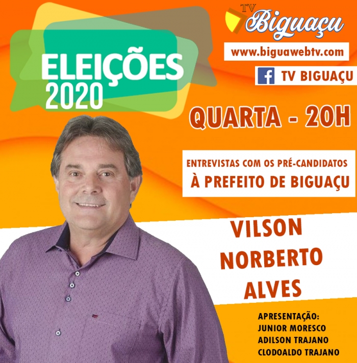 TV Biguaçu -  Eleições Municipais 2020 - Pré-candidatos a Prefeito