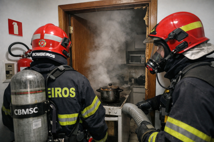 Morador esquece panela no fogo e provoca princípio de incêndio