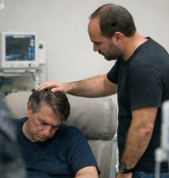 Carlos Bolsonaro relata visita ao seu pai, Jair Bolsonaro, e descreve estado de saúde em hospital