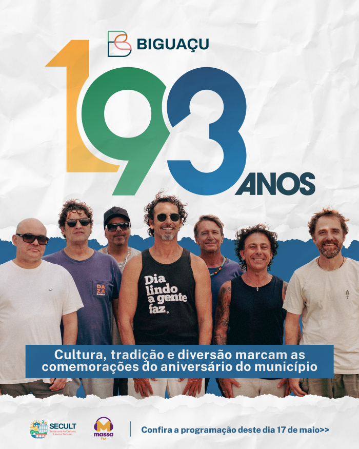 Biguaçu completa 193 anos e reúne a comunidade para celebrar no dia 17 de maio