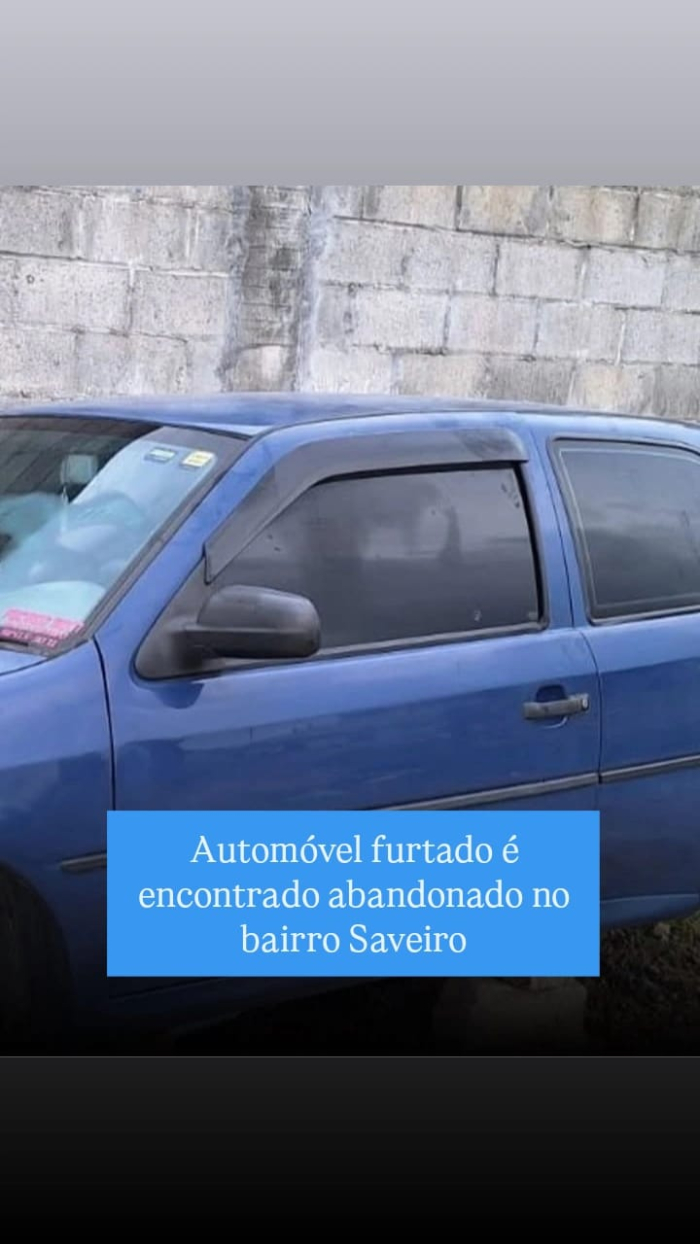 Carro furtado é localizado pela Polícia Militar em Biguaçu