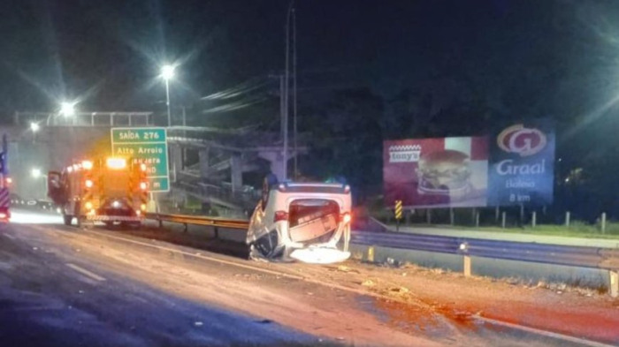 Grave acidente é registrado na BR-101 em Imbituba
