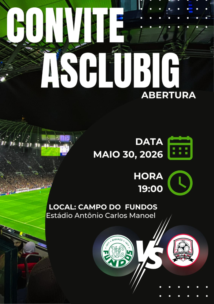ASCLUBIG 2026 terá abertura oficial neste sábado em Biguaçu