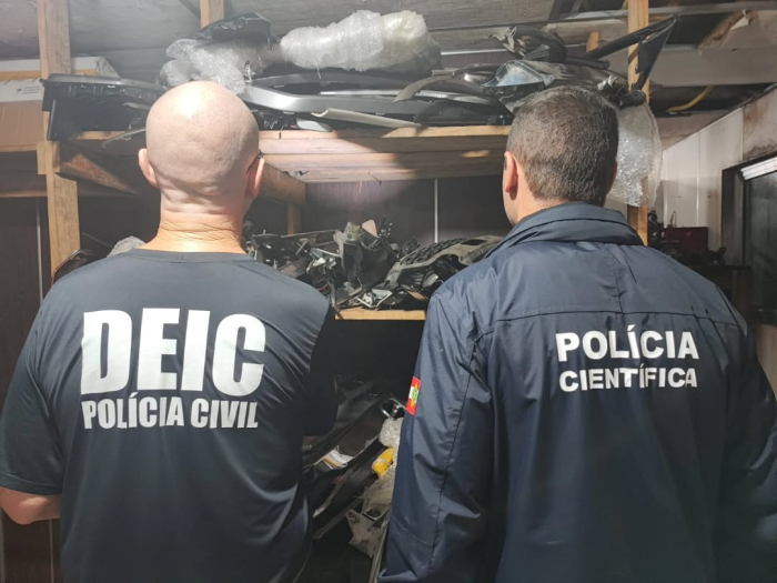 Operação 311 apreende peças de 13 veículos de origem criminosa em São José
