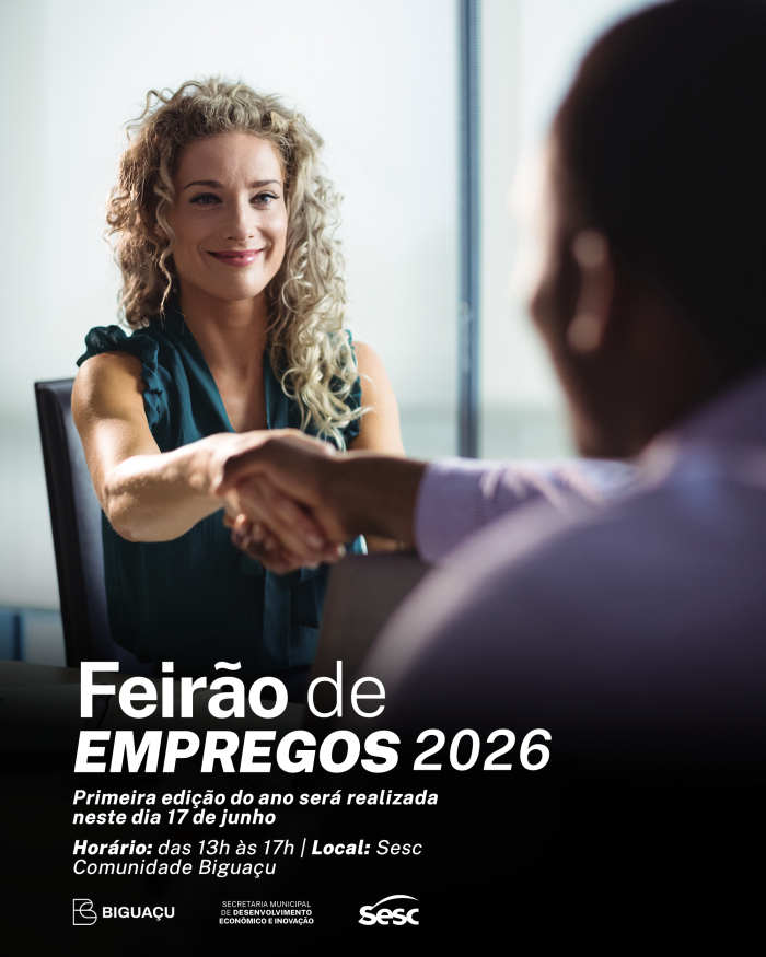 Primeiro Feirão de Empregos de Biguaçu em 2026 será neste dia 17 de junho