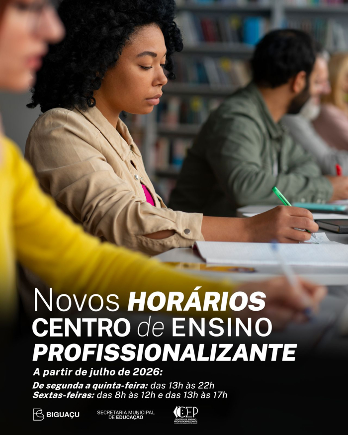 Centro de Ensino Profissionalizante de Biguaçu terá novo horário de atendimento a partir de julho