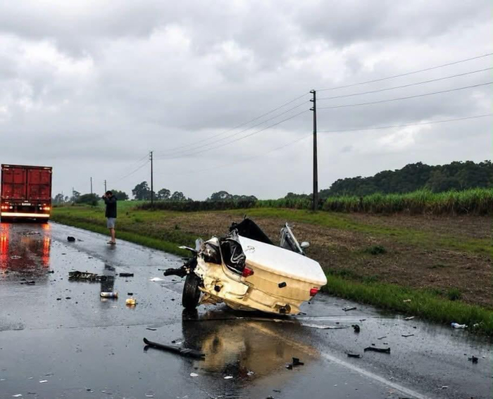 Grave acidente na BR-470 deixa cinco mortos após colisão frontal em Campos Novos