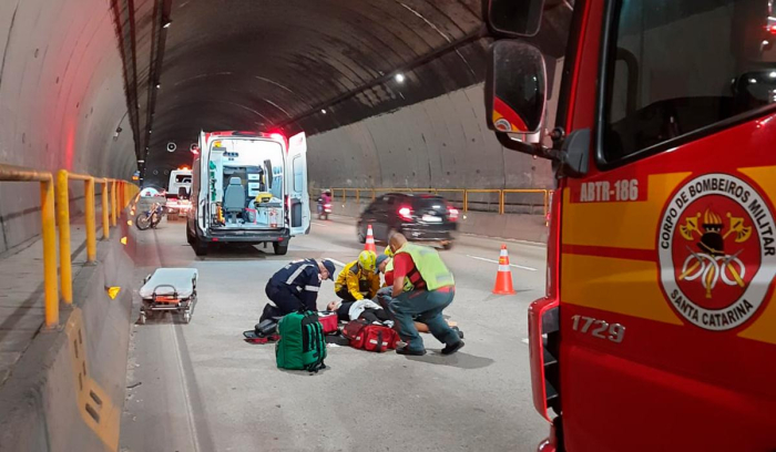 Acidentes no Túnel Antonieta de Barros deixam quatro mortos em três anos e acendem alerta para motociclistas