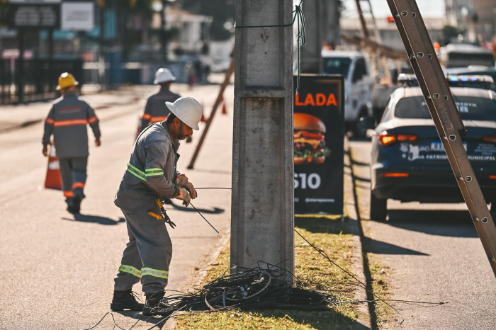 Programa Limpa Fio reforça segurança e organização dos espaços urbanos em Biguaçu
