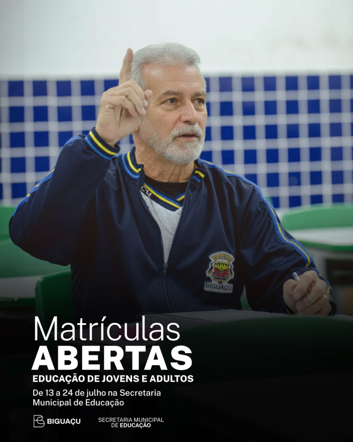 Oportunidade para retomar os estudos: EJA abre matrículas em Biguaçu 