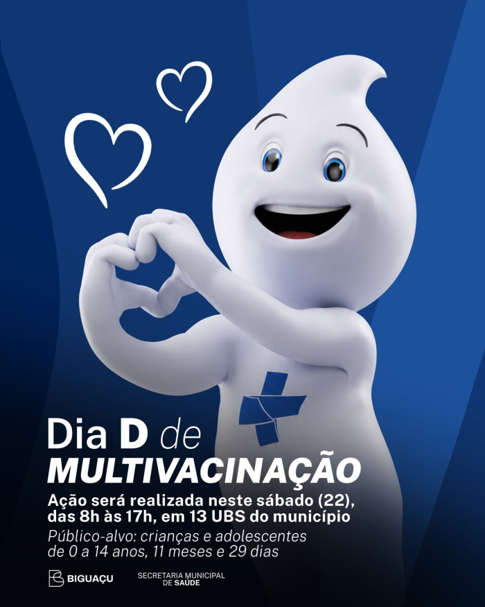 Dia D de Multivacinação terá 13 UBS em atendimento em Biguaçu
