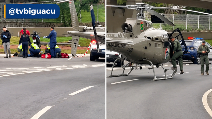 Motociclista sofre amputação da perna em grave acidente na SC-404, em Florianópolis
