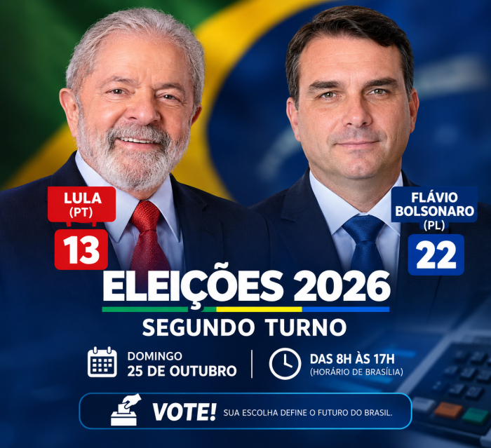 Eleitores voltam às urnas neste domingo (25) para o segundo turno das Eleições 2026